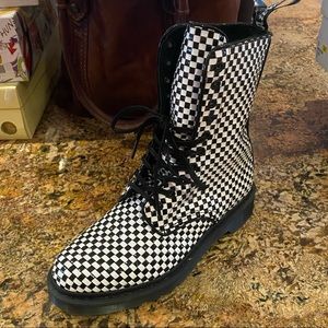 Dr. Martens Avery checkered boots